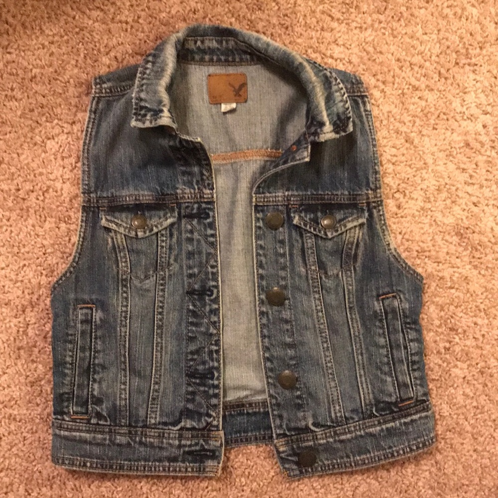 American Eagle Denim Vest